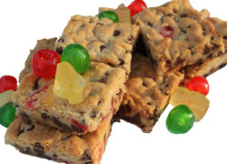 Candied Cherry Pineapple Blondies