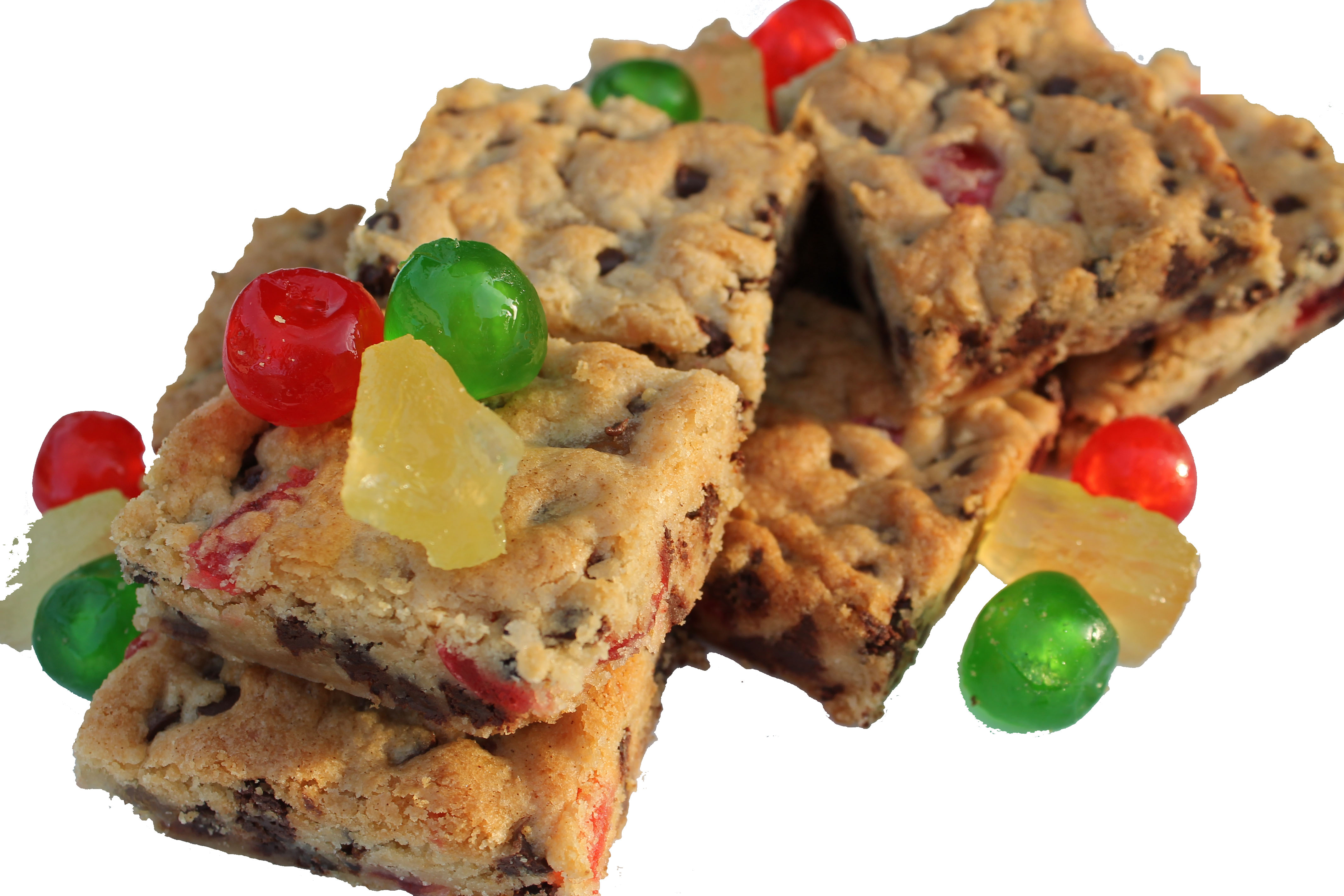 Candied Fruit Blondies Recipe | Paradise