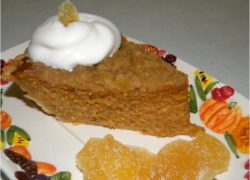 Crystallized Ginger Streusel Pumpkin Pie Recipe