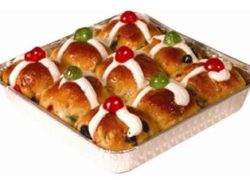 Candied Fruit Hot Cross Buns