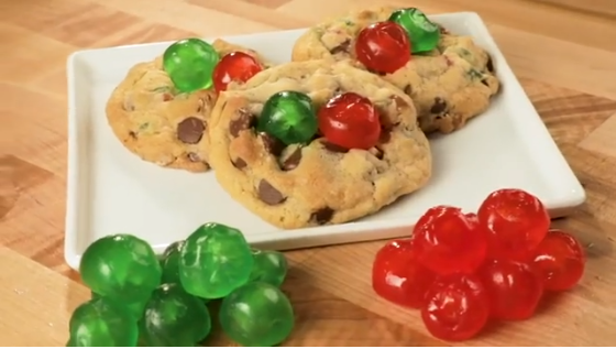 Candied Cherry Chocolate Chip Cookies Recipe