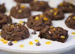 Devilish Fudgy Double Chocolate Orange Cookies