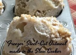 Freezer Steel Cut Oats in Slow Cooker