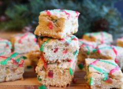 Fruitcake Cookie Bars