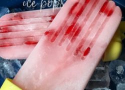 Cherry Limeade Ice Pops