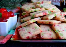 Glace Cherry Shortbread