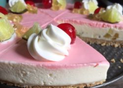 Cherry Lime & Citron Icebox Cheesecake