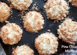 Pina Colada Muffins with Toasted Coconut Streusel Topping