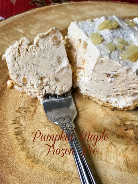 Pumpkin Maple Frozen Pie Recipe with Paradise Crystallized Ginger