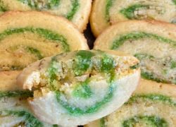 Cherry Walnut Pinwheel Cookies