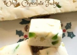 Green & Gold White Chocolate Fudge