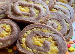 Chocolate Orange Pinwheel cookies