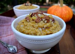 Pumpkin Spice Steel Cut Oatmeal