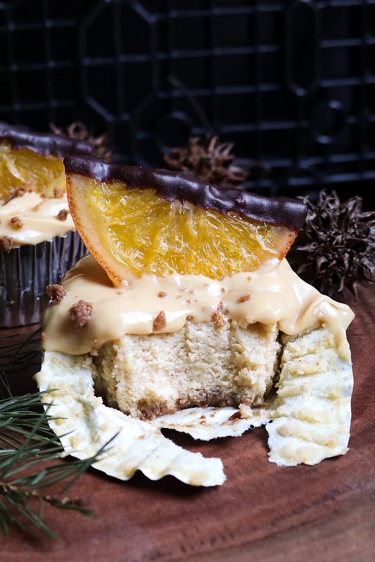 Ginger Orange Ricotta Cheesecake cupcakes Recipe with Paradise Candied Fruit