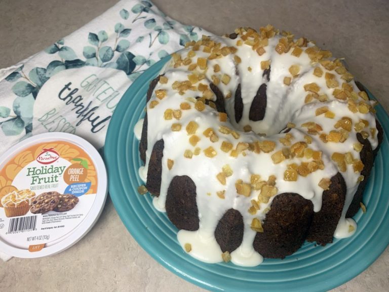 Candied Orange Slice Cake with Paradise Candied Orange Peel