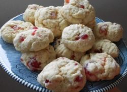 Cherry Scones with Candied Cherries