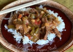 Slow Cooker Pepper Steak