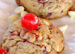 White Chocolate Cherry Cookies