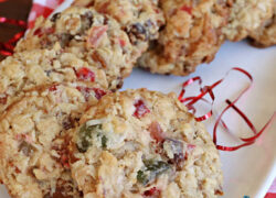 Cherry Pineapple Date cookies