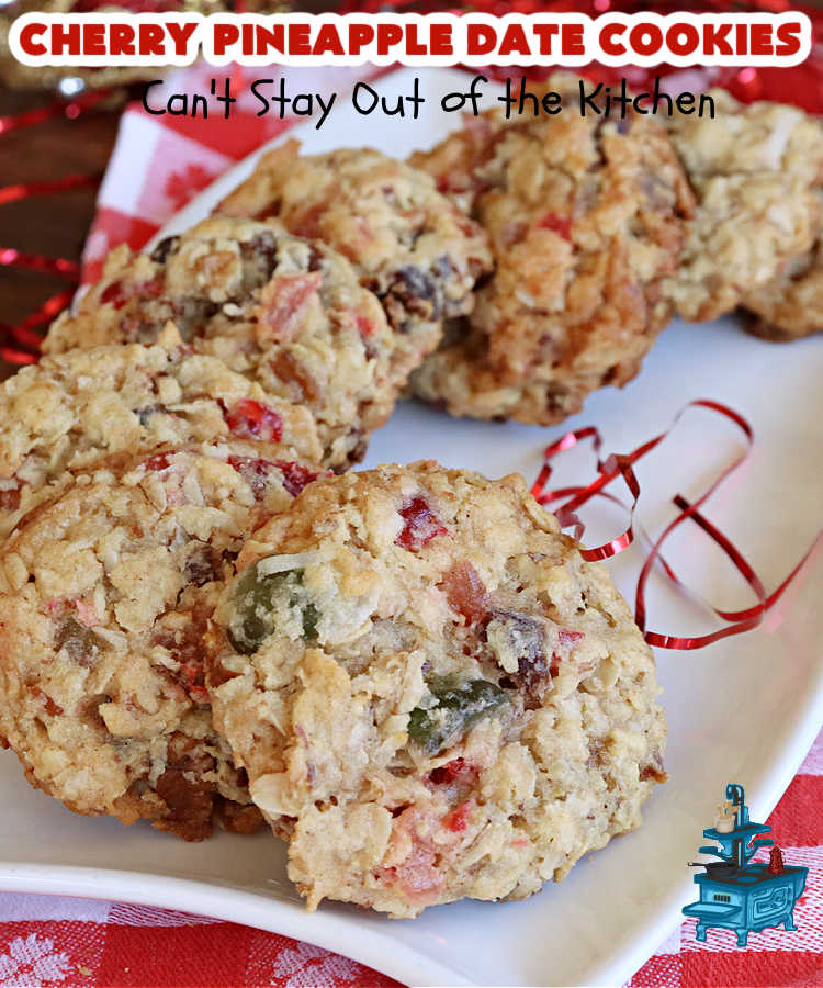 Cherry Pineapple Date cookies - Paradise Fruit
