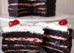 Chocolate Cherry Layer Cake