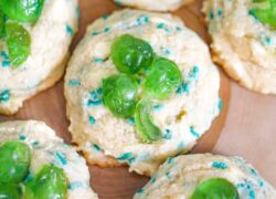 Green  Cherry Shamrock cookies